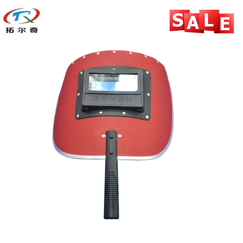 

Red Welder Mask Welding Tools Hand-Holding High Quality Welder Equipment Auto Darkening Welding Mask TRQ-SA03