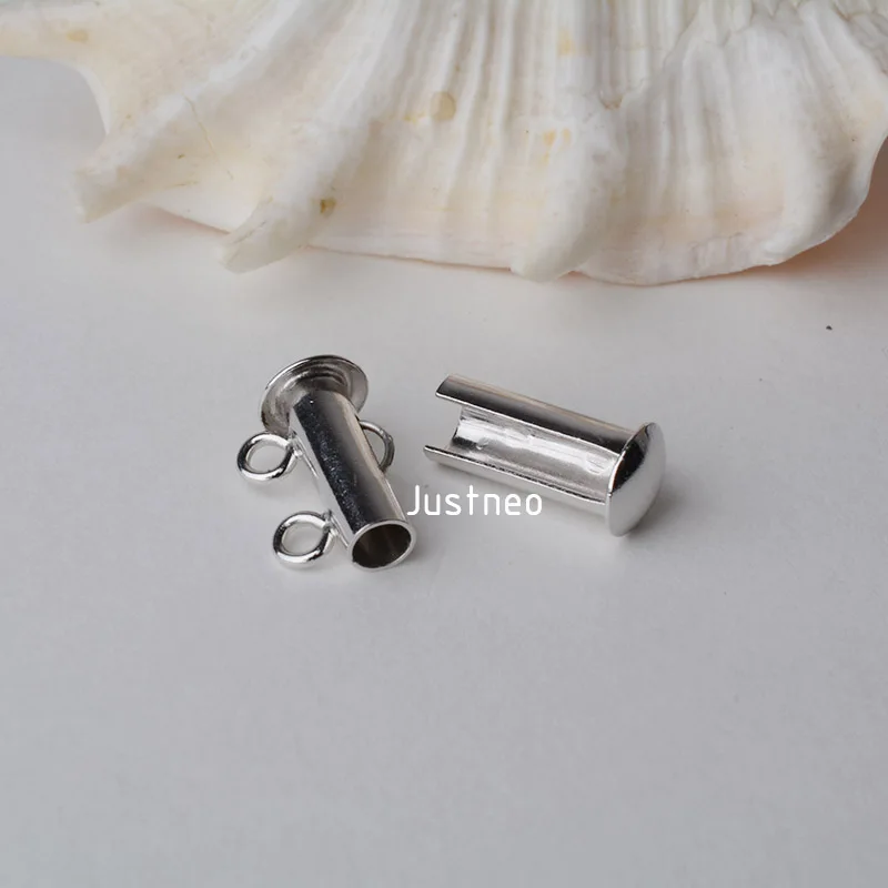 Sterling Silver 2 Strand Tube Clasp (3)