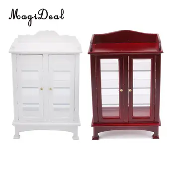 

MagiDeal Hot Sale 1Pc 1:12 Dollhouse Miniature Wooden Kitchen Cabinet Furniture Toy for Dolls House Inner Scenery Model 2Colors