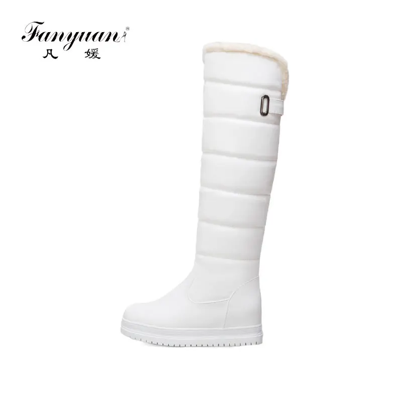

Daitifen Hot Pumps Fashion Winter High Heels Big Size Boots for Over The Knee High Shoes Woman Winter Snow Boots Size 34-43