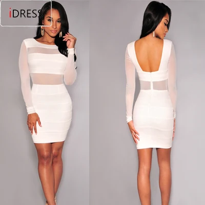 sexy dresses idress mesh slim sleeve ladies latest brand summer designs dress bandage bodycon
