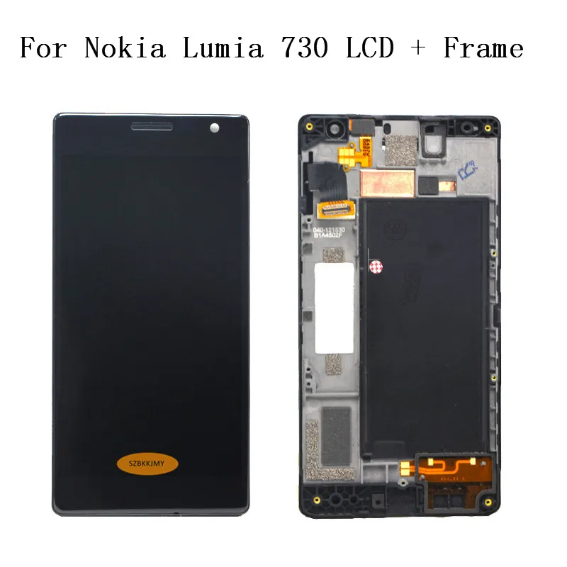 Дисплей для NOKIA Lumia 735 сменный ЖК-экран дисплей Nokia 730 ЖК-дисплей с сенсорной рамкой