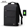 MarkRyden New Arrivals Men Backpack For 15.6inches Laptop Backpack Large Capacity Casual Style Bag Water Repellent Backpack