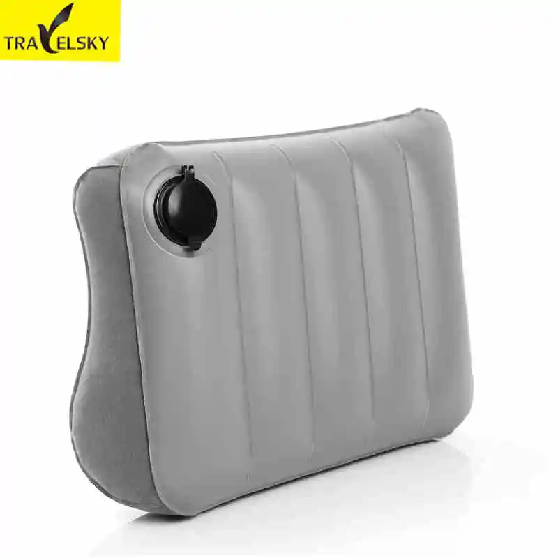 

Portable inflatable waist pillow for travel or office use PVC flocking material Large-diameter gas charging valve 1pcs 13402