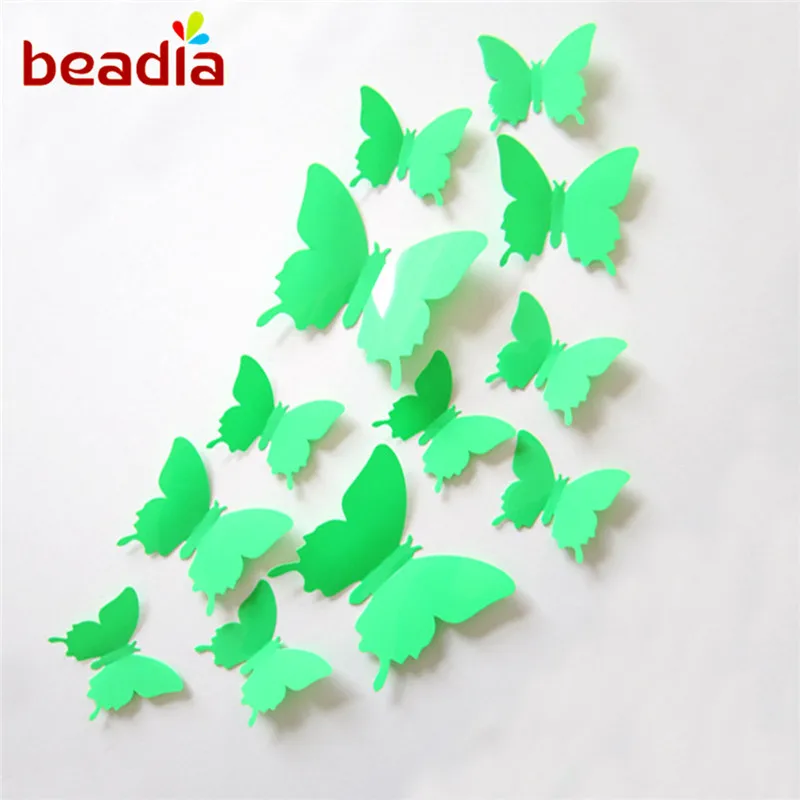 3D PVC Wall Stickers Wall Sticker for Curtain Living room Decoration Plastic Wall Stickers Plastic Posters 12pcs