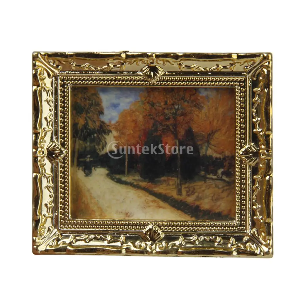 New Arrivals 2015 Resin Frame Autumn Woods Mural Wall Painting