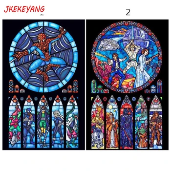 

Full Square Drill 5D DIY Diamond Painting "Star Wars and Spiderman"Diamond Embroidery Cross Stitch Mosaic Home Decor Y3204