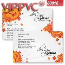 A80018 компания печати визиток белые карты из ПВХ Глянцевые лица 86X54X0,38 мм