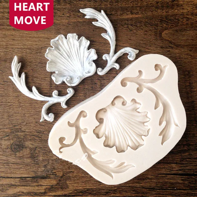 HEARTMOVE Simple Lotus Leaf Relief Fondant Cake Molds Chocolate Mould for the Kitchen Baking Sugarcraft Decoration Tool 9155