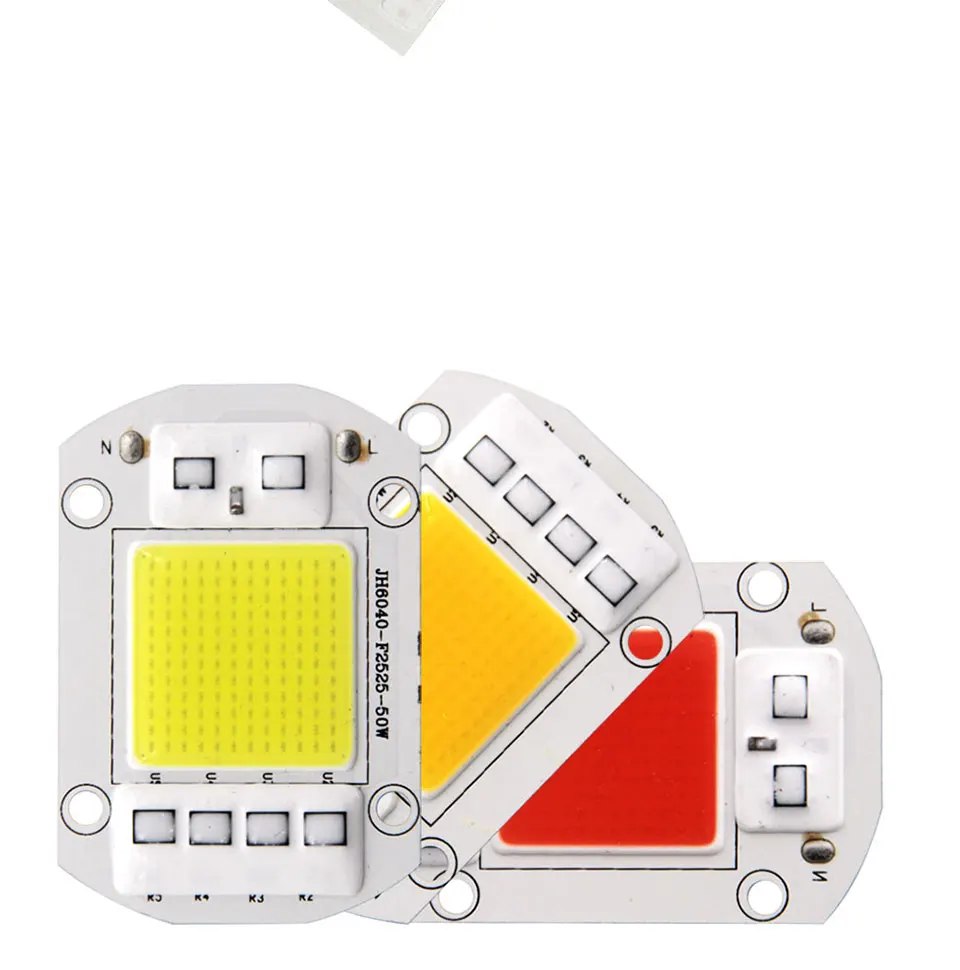 AC 110V 220V LED COB Lamp Chip 20W 30W 50W 100W 150W Full Spectrum LED Plant Grow Light Driverless Smart IC DIY LED Floodlights (8)