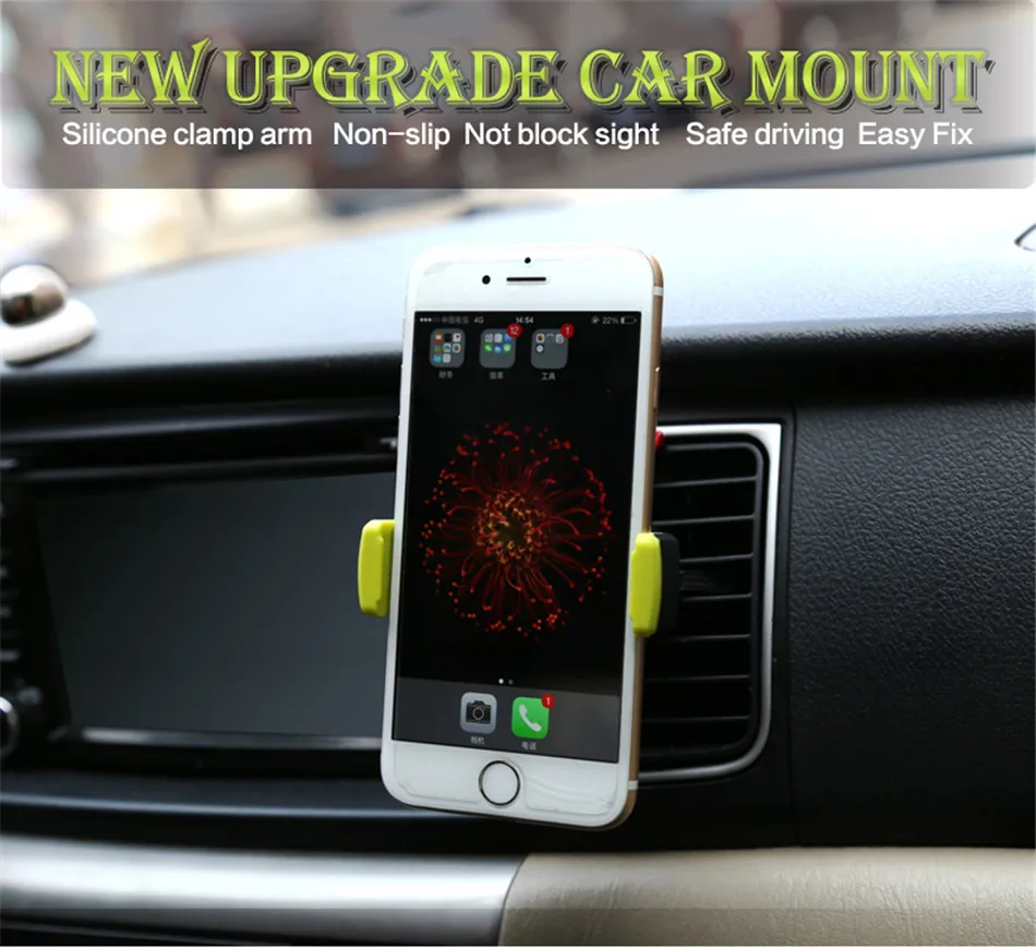 Universal Car Phone Holder For iPhone X 8 Air Vent Mount Car Holder 360 Degree Mobile Phone Holder For Samsung S9 Stand  Holder (1)