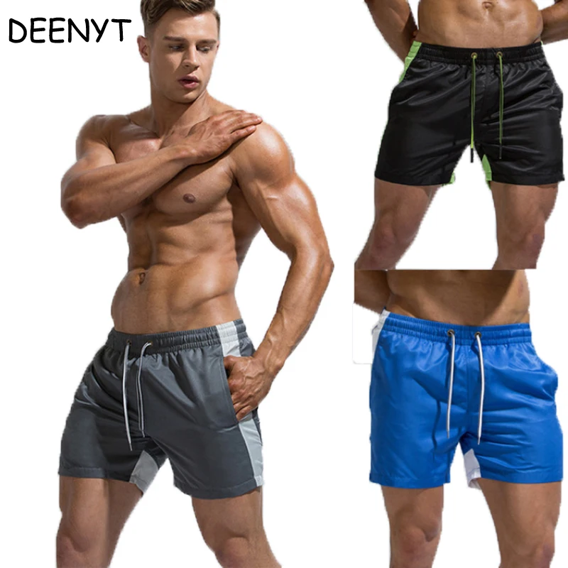 

2019 New Summer Men Pocket Shorts Swimwear For Man Swimsuit Swim Trunks Bathing Beach Wear Surf Quick Dry Simple sports shorts