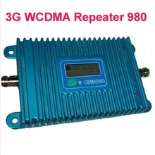 ЖК-дисплей! W-CDMA 980 усилитель сигнала WCDMA 3g усилитель сигнала 3g мобильного телефона 2100 МГц, репитер/ретранслятор сигнала+ Мощность адаптер