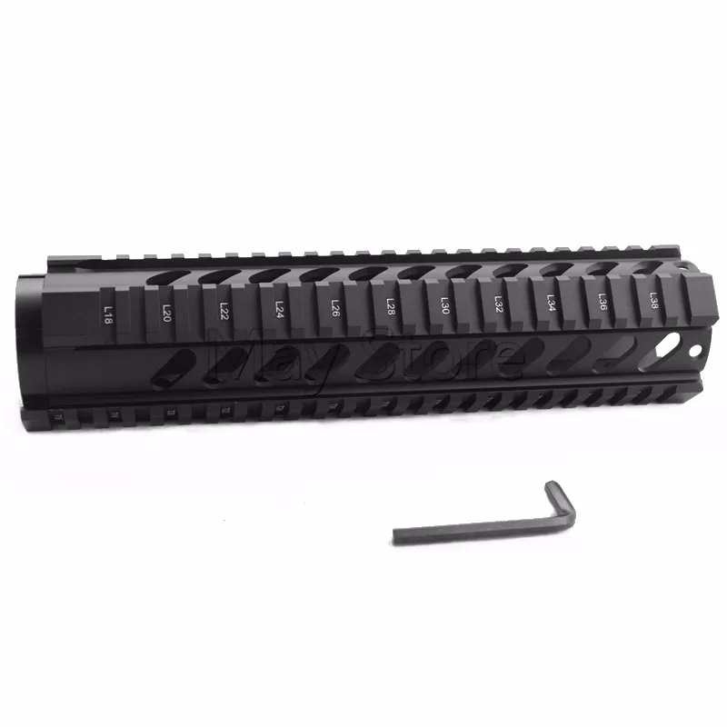 Новое поступление тактические 10 дюймов Бесплатная поплавок Handguard пистолет Длина Quad рейку M16 M4 AR-15 ручной Gurad