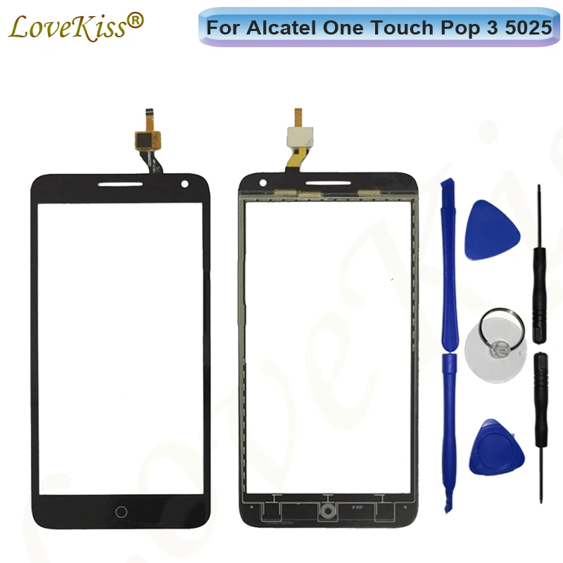 

Front Panel Touchscreen For Alcatel One Touch Pop 3 Pop3 OT5025 5025D OT 5025 Touch Screen Sensor Digitizer LCD Display Glass TP