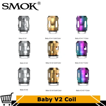 3 Τεμ/Παρτίδα Γνήσιο SMOK TFV8 Baby V2 Coil A1 0,17 ohm A2 0,2 Ωμ Α3 0,15 Ατμοποιητής πηνίου ohm για TFV8 Baby V 2 Δεξαμενή εξατμιστή_παρτίΩμ Α2τεμαχίων Γνήσιο πηνίο SMOK TFV8 Baby V2 A1 0 17 ohm A2 0 2