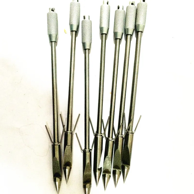 10PCS Stainless Steel Broadheads Arrowhead Bow Fishing Slingshot Arrow