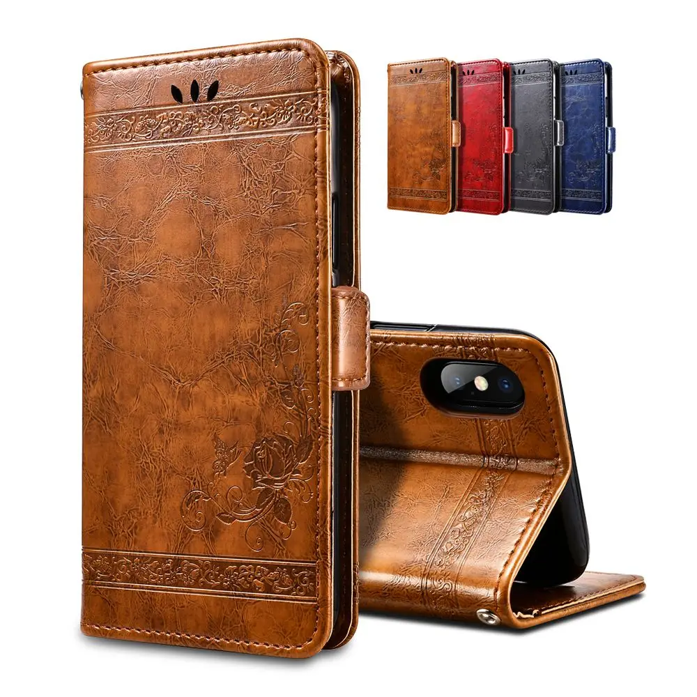 

For Zenfone Max M1 ZB555KL Case Leather Wallet Flip Cover For Zenfone Live L1 ZA550KL Max Plus M1 ZB570TL X018D Card Stand