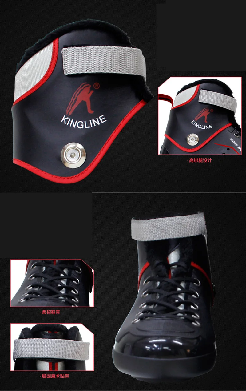 الشتاء الكبار المهنية الحرارية رشاقته الجليد أحذية التزلج على الجليد مع الجليد هوكي شفرة سرعة التزلج الدافئة مريحة المبتدئين