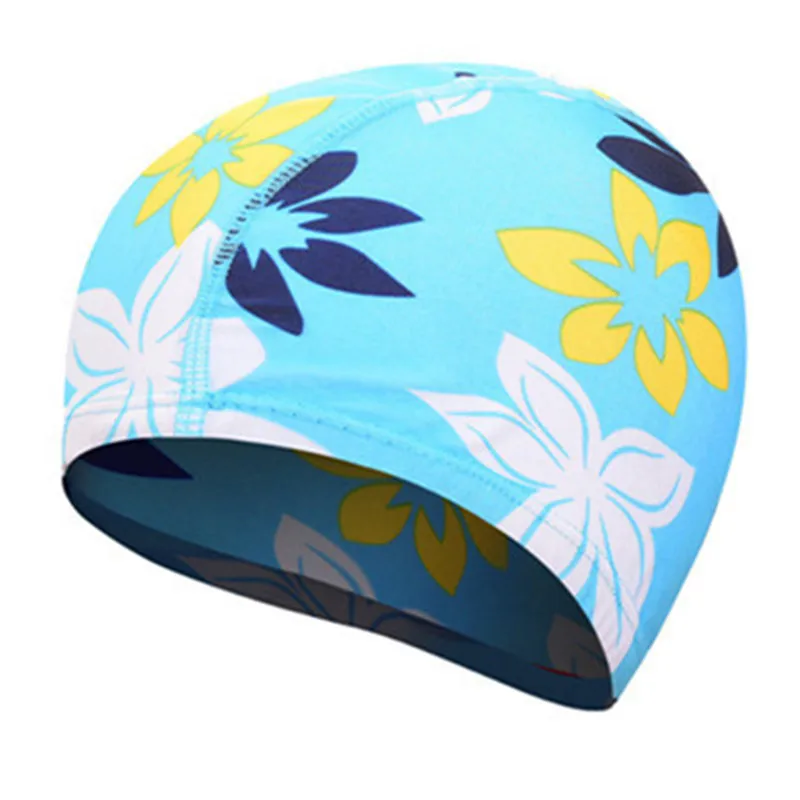 

Long Hair swimming cap Suitable swimming pool Spa Stretchable Swim Cap Bathing Hat Earmuffs Swim Caps Elastic Waterproof Hat