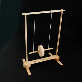

Wooden Rolling Pendulum Experiment Equipment Physical and Mechanical Experiment Equipment Teaching Instrument Kids Science Toy