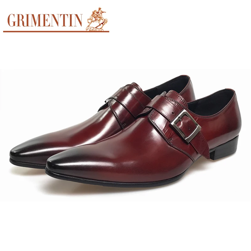 grimentin boda cuero genuino zapatos para hombre venta negro marrón
