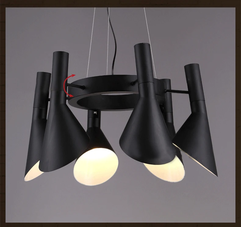

Modern Loft Pendant Lamp Vintage Industrial Minimalist Iron Pendant Light Living Dinning Room Light Fixture Dia85cm