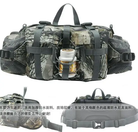 Waterproof Bionic Camouflage Hunt Hunting Waist Pack Fishing Tackle