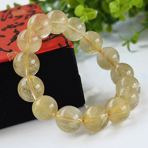 Высококачественный браслет 6/8/10 мм с золотыми хрустальными бусинами браслеты из