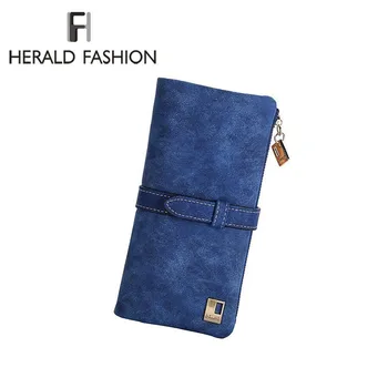 

Herald Fashion Wallet Women top quality leather wallet female multifunction purse long big capacity card holders coin Purse