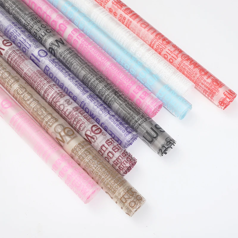 10pcs Waterproof Flowers Wrapping Paper DIY Gift Wrapping Paper Matte Flowers Bouquet Packaging Supplies Craft Paper Materials
