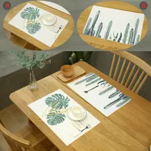 Домашняя Геометрия столовое белье обеденный изоляции кухня коврики клевер хлопок стол прямоугольник мода украшение стола