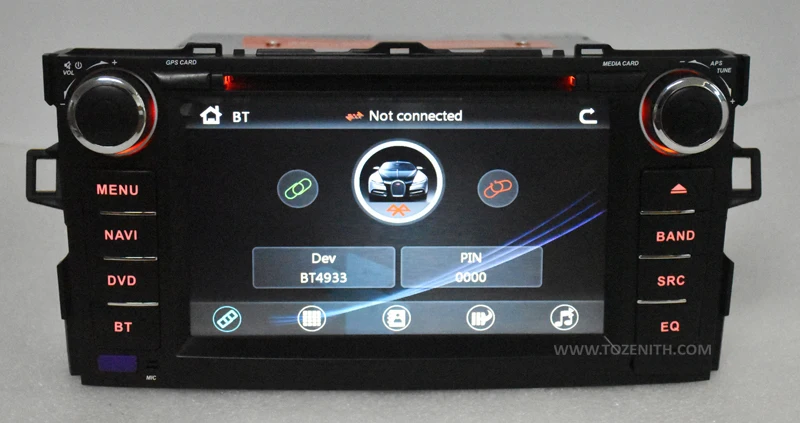 SilverStrong " сенсорный экран размер автомобильный DVD для Toyota Auris хэтчбек Поддержка рулевого колеса Функция управления