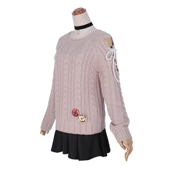 

Anime Azur Lane Admiral Graf Spee Cosplay Costume Lovely Uniform Cosplay Sweater Skirt Winter Set Daily Outfit For Women