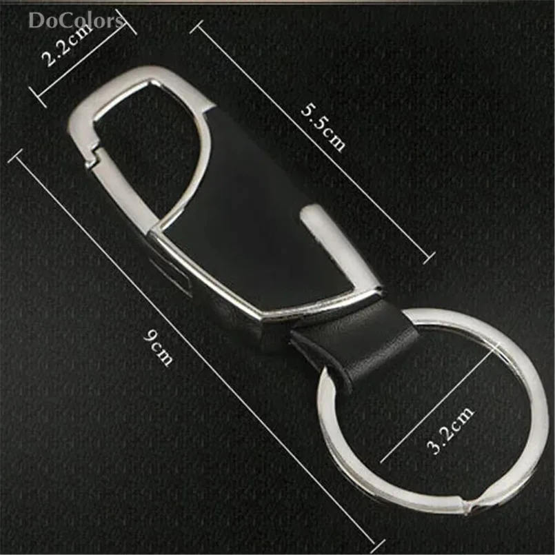 Кожаный металлический брелок DoColors для Mitsubishi ASX Outlander Lancer Evolution Pajero Eclipse Grandis FORTIS
