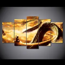 Goku And Shen Long Tam dragon ball z font b anime b font print font b