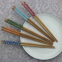 New 5 Pairs Chopsticks Chinese Gift Boxs Reusable Natural Wooden Chopstick Traditional Chopstick Chinese Set Handmade Gift Pack