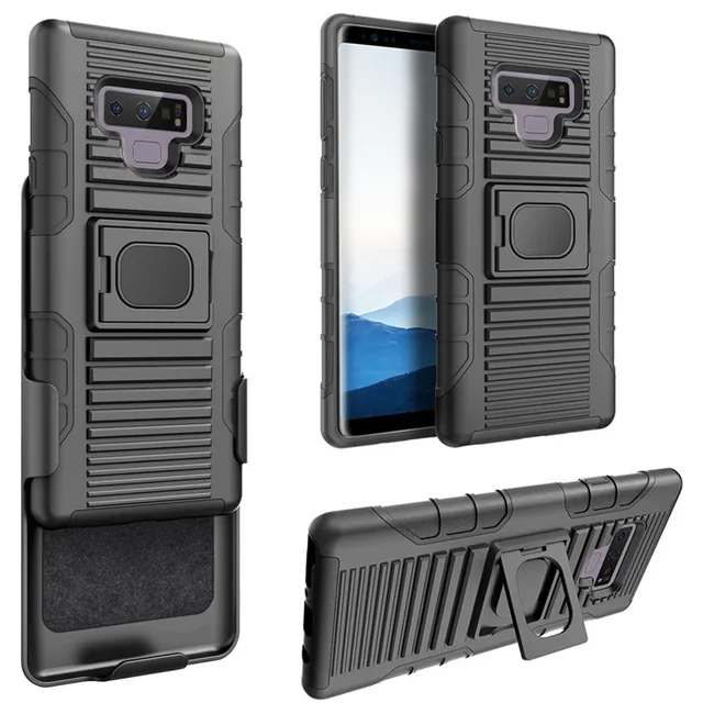 Special Price Heavy Duty Magnetic Hybrid Armor Case With Ring Kickstand Shockproof Belt Clip Swivel Holster Cover For Samsung Galaxy Note 9