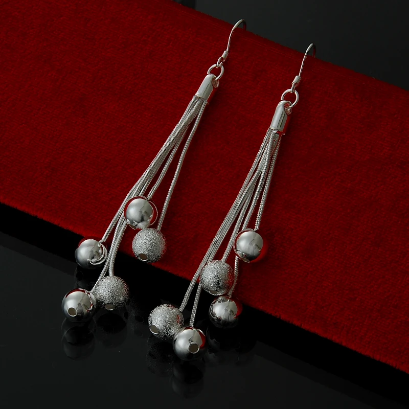 Wholesale fashion jewelry ,925 Silver earrings . Nice Jewelry. good quality FE0037in Drop