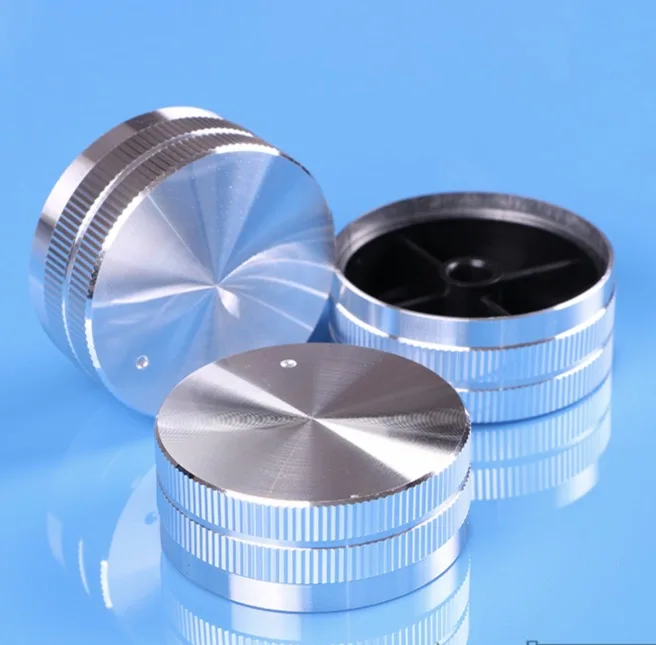 

4pcs/lot 40x16mm. Inner hole:6mm Aluminum alloy potentiometer knob front knob of audio gallbladder machine