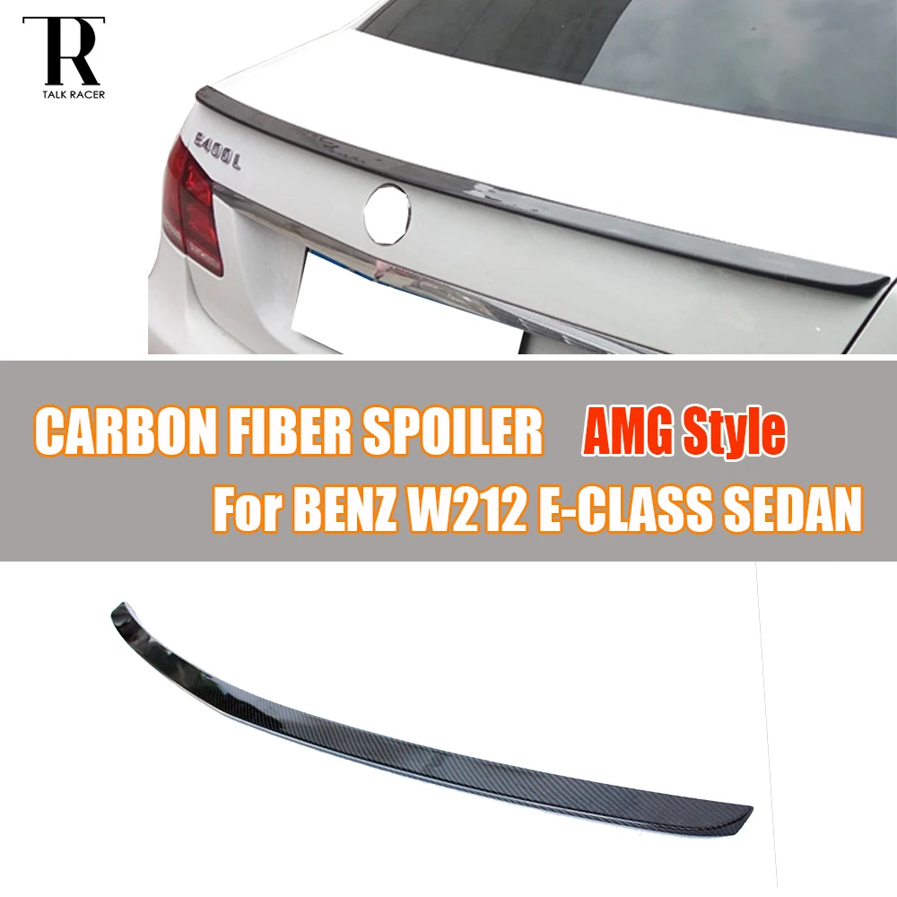 

W212 AMG Style Carbon Fiber Rear Roof Trunk Spoiler for Mercedes Benz W212 E200 E260 E300 E350 E400 E63 AMG 2010 - 2016