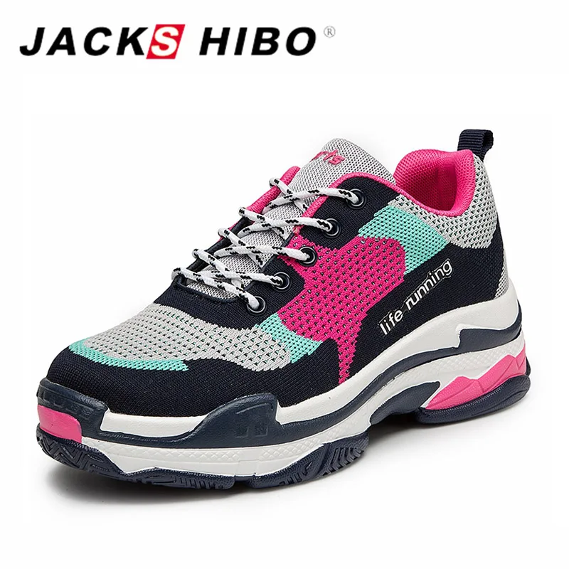 

JACKSHIBO Womens Sneakers Retro Patchwork Female Casual Shoes Thick Soled Increase Height Woman Platform Shoes Zapatos Mujer