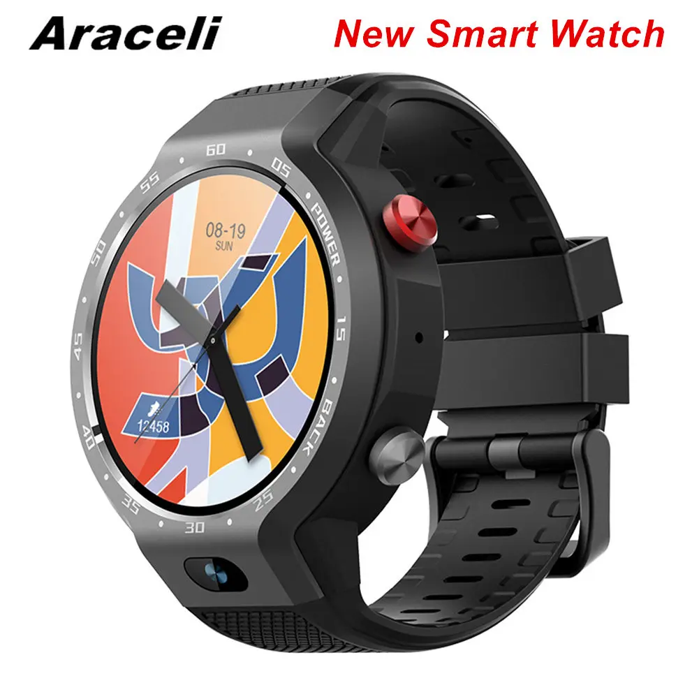 

2019 New Card Phone Smart Watch Dual System 4G Watch Phone Android 7.1 600Mah Support GPS WIFI Heart Rate Smartwatch PK LEM9