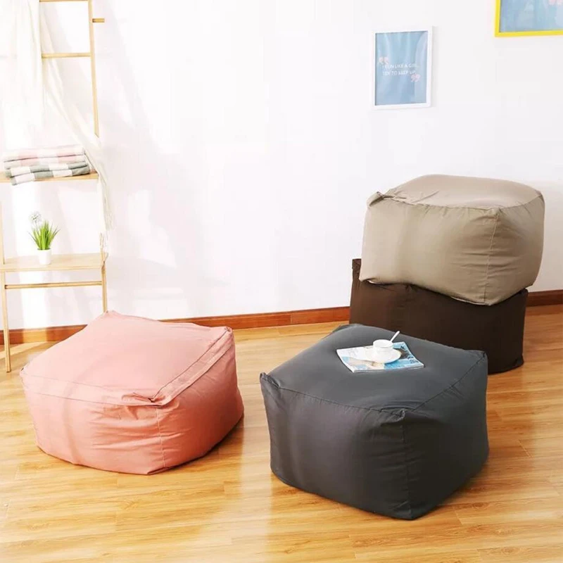 

lazy sofa Waterproof Stuffed Animal Storage/Toy Bean Bag Solid Color Oxford Chair Cover Large Beanbag(filling is not included)
