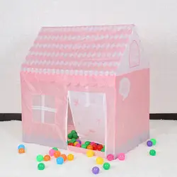 Детская палатка игрушечная пул принцессы девушки замок игровой Домашний детский домик складной Детская Пляжная палатка для детей розовый