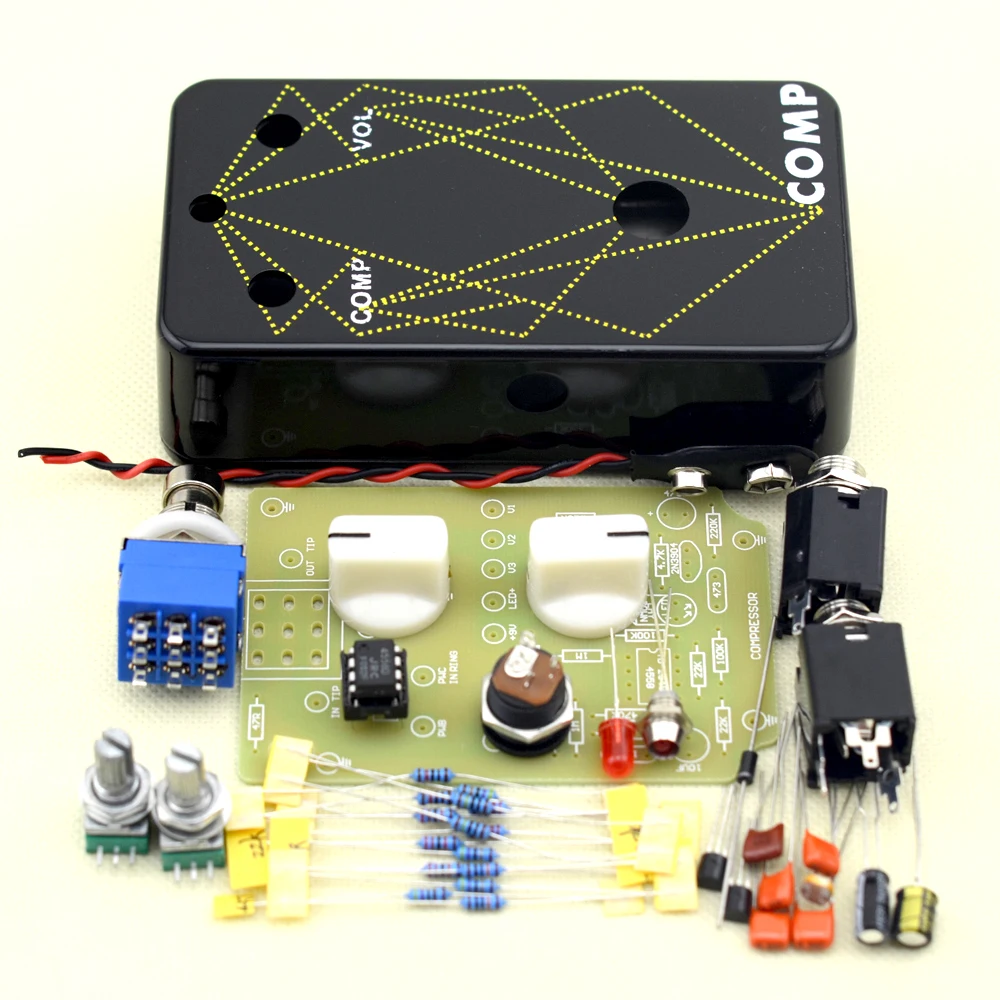  Поделки компрессор педалей гитары педаль эффектов правда обход гитара педаль эффектов коробка комплект Бесплатная доставка