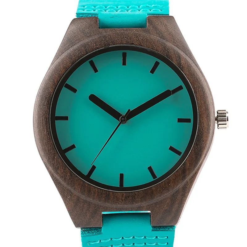 Fashion Sandalwood Watch Trendy Hit Color Casual Men Women Wooden Wristwatch Special Unisex Wood Clock Unique Christmas Gifts (4)