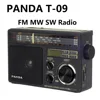 Radio FM T-09 PANDA, MW, SW, disco U, tarjeta TF, reproductor de MP3, onda corta, Radio de tres bandas ► Foto 1/5