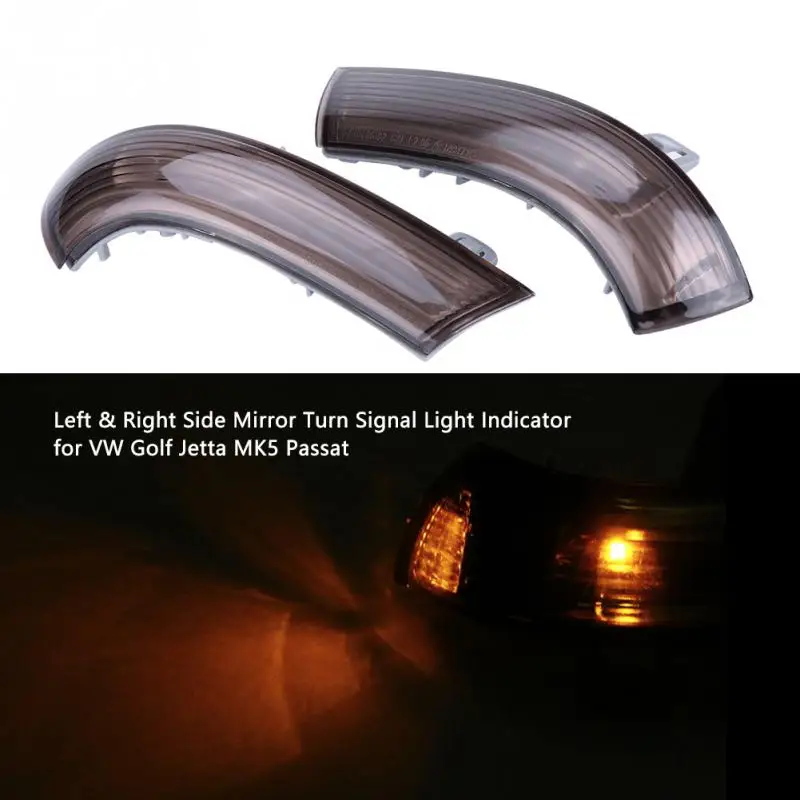 1 Pair of Left and Right Side Mirror Turn Signal Light Indicator for VW