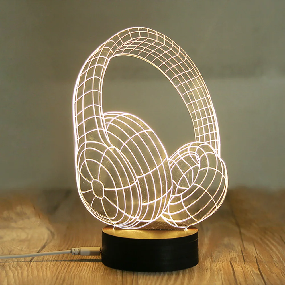 Rechageable 5V Warm Acrylic Night Light Sensitive Switch Adjustable Bright Light Lamp Suitable For Study Living Room Party